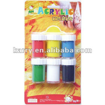 6 colour acrylic paint set 20ML each pot